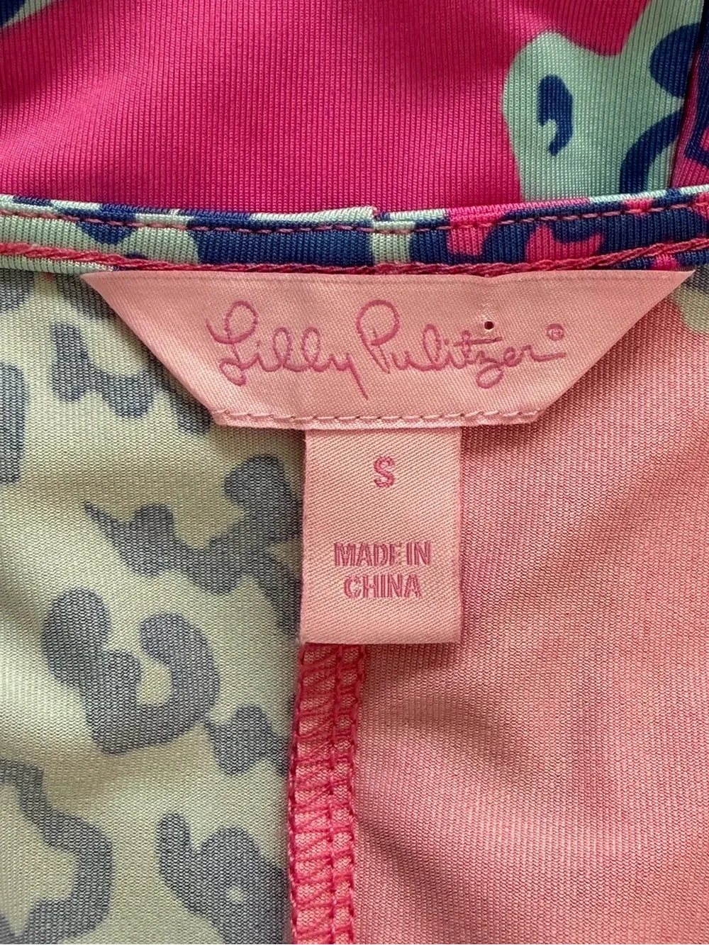 Lilly Pulitzer Pop Pink On The Square Yvette Dress Faux Wrap 3/4 Sleeve Size S - Picture 8 of 11